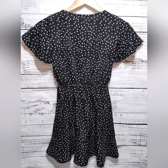 Princess Polly Bobbie‎ Mini Dress in Black White Polka Dot size 4 Ruffle Event - Picture 5 of 6